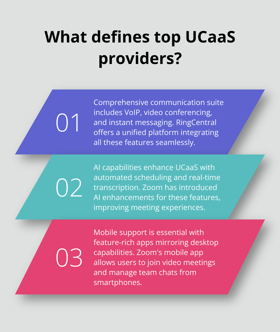 Infographic: What defines top UCaaS providers?